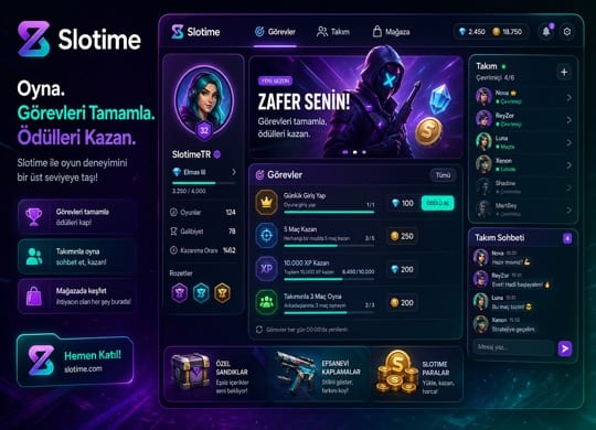 Slotime Gerçek Adres Platform Tanıtım Görseli